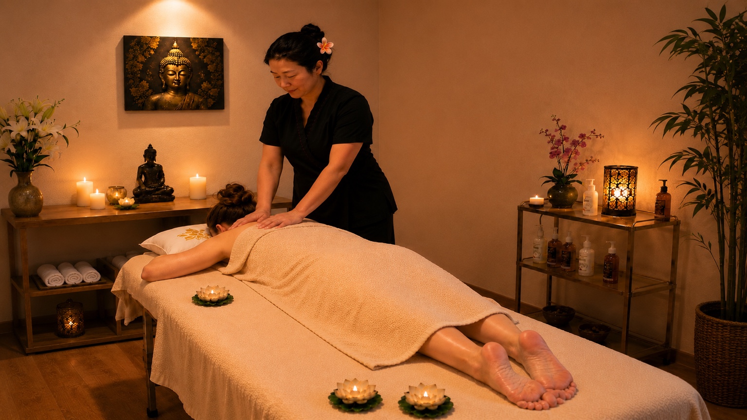 Massage du corps entier à Mandelieu-la-Napoule près de Cannes