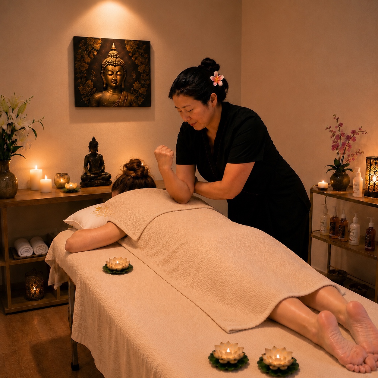 Massage du dos et des épaules à Mandelieu-la-Napoule